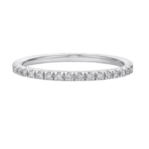Sterling silver diamond band @ Colours by Karat